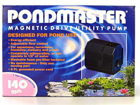 Mag Drive Pondmaster 140gph Water Pump