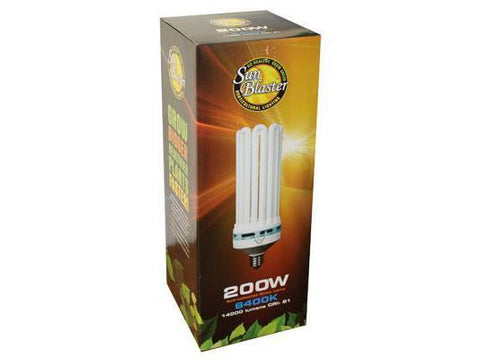 SunBlaster Compact Fluorescent Lamp / Light Bulb 200Watt - 6400K (Vegetative / Grow)