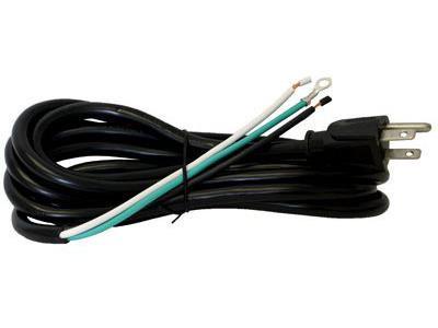 Light Energy Power Cord - 300V 14/3 Male 15A Plug to Bare Wires 12' Length