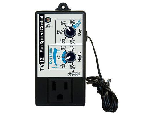 Grozone Day/Night Fan Speed Controller With Variable Idle TV12