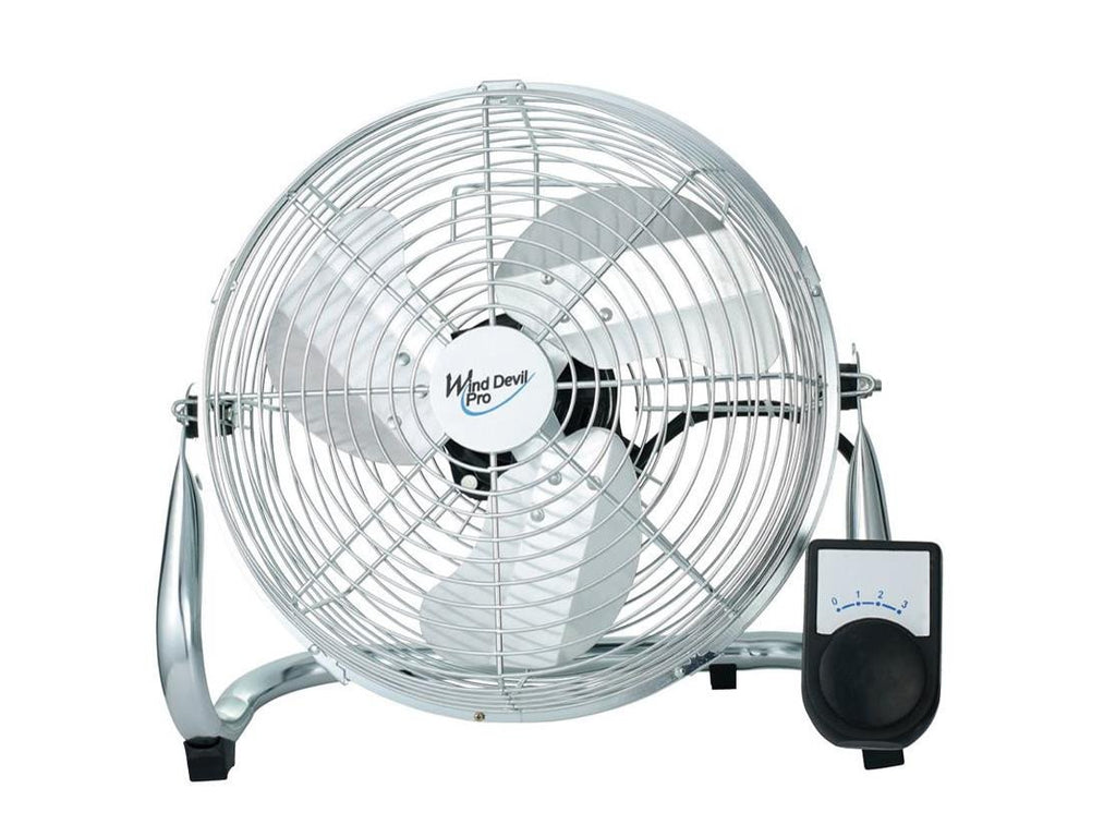 Air Mover - Wind Devil 9" 3-Speed Floor Fan for Air Circulation - Great for Tents!