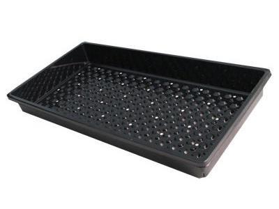 FHD Plastic Propagation Tray - With Holes Deluxe Black Premium 10x20"