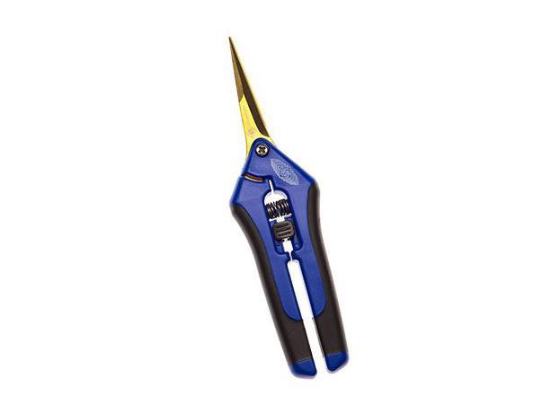 Giros Scissors - Spring-Loaded Precision Pruners - Titanium Straight Blade SEC-1001DTi