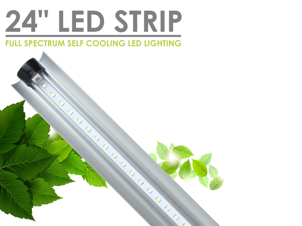 SunBlaster LED Strip Plant Grow Lighting - 24" 24Watt 6400K (Vegetative / Grow)