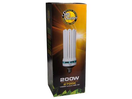 SunBlaster Compact Fluorescent Lamp / Light Bulb 200Watt - 2700K (Flowering)